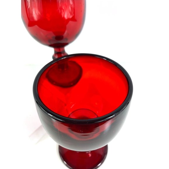 Imperial Ruby Red Hoffman House Margarita Glasses. - Picture 6 of 7